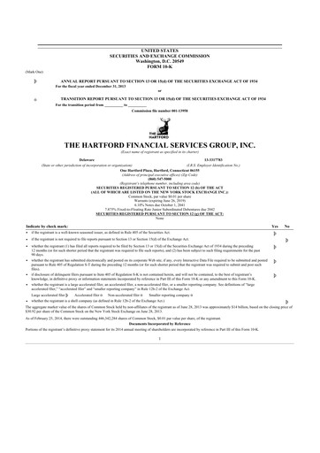 Thumbnail The Hartford 10-K Annual Report 2013
