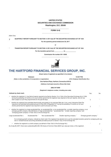 Thumbnail The Hartford 10-Q Quarterly Report FY2017 