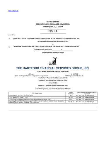 Thumbnail The Hartford 10-Q Quarterly Report FY2020 