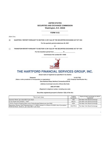 Thumbnail The Hartford 10-Q Quarterly Report FY2021 