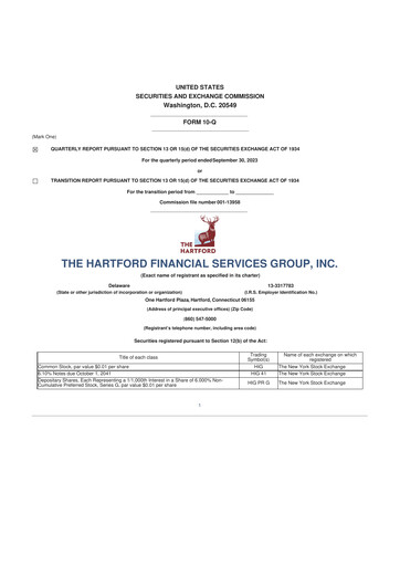 Thumbnail The Hartford 10-Q Quarterly Report FY2023 