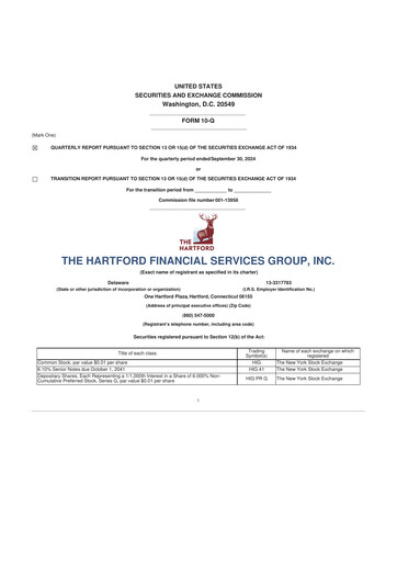 Thumbnail The Hartford 10-Q Quarterly Report FY2024 