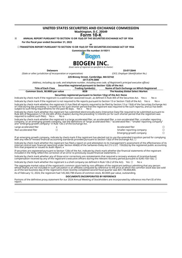 Thumbnail Biogen 10-K Annual Report 2023