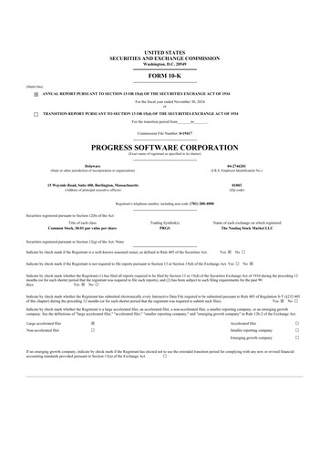 Thumbnail Progress Software
 10-K Annual Report 2024