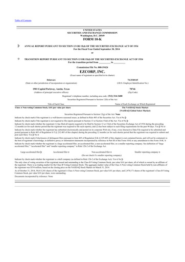 Thumbnail EZCorp 10-K Annual Report 2014