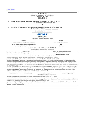 Thumbnail EZCorp 10-K Annual Report 2016