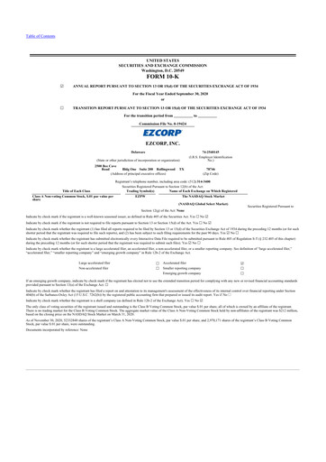 Thumbnail EZCorp 10-K Annual Report 2020