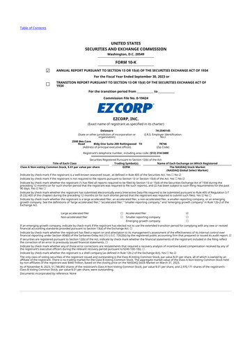 Thumbnail EZCorp 10-K Annual Report 2023