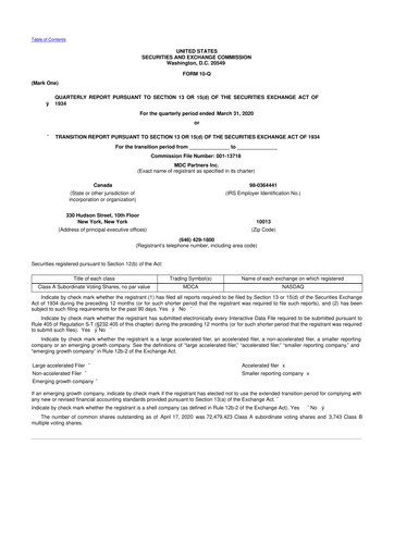 Thumbnail Stagwell 10-Q Quarterly Report FY2020 