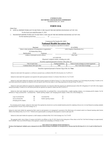 Thumbnail National Health Investors 10-K Annual Report 2021