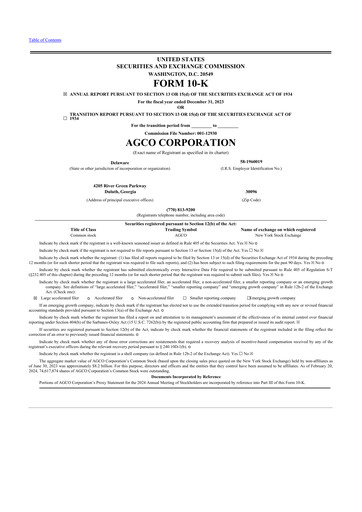 Thumbnail AGCO 10-K Annual Report 2023