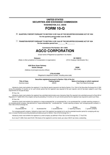 Vorschaubild AGCO 10-Q Quartalsbericht 2026 