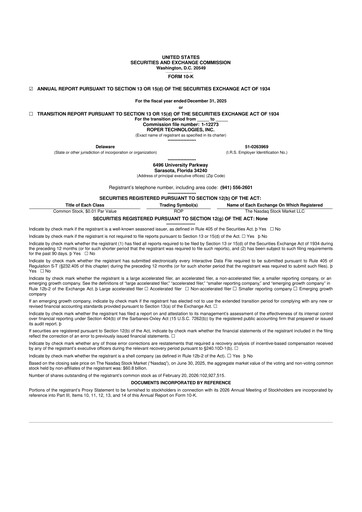 Thumbnail Roper Technologies 10-K Annual Report 2025