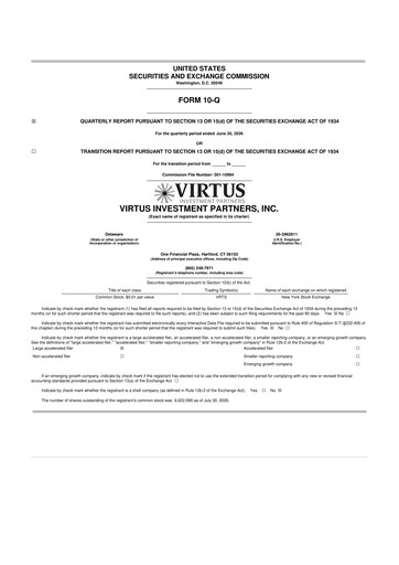Thumbnail Virtus Investment Partners 10-Q Quarterly Report FY2026 