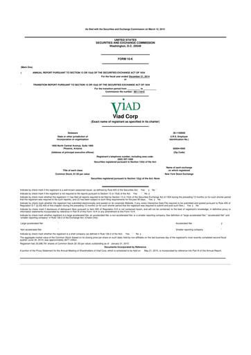 Thumbnail Pursuit Attractions and Hospitality 10-K Annual Report 2014