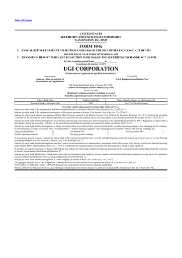 Thumbnail UGI Corporation
 10-K Annual Report 2024