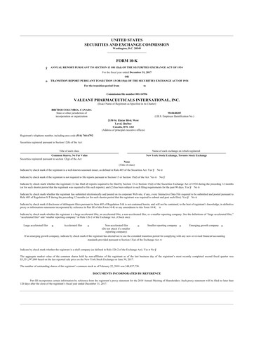 Vorschaubild Bausch Health
 10-K Jahresbericht 2017