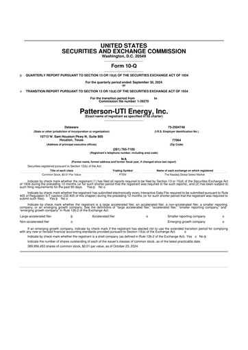 Thumbnail Patterson-UTI Energy 10-Q Quarterly Report FY2024 