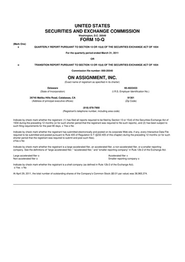 Thumbnail ASGN 10-Q Quarterly Report FY 