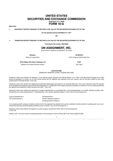 Thumbnail ASGN 10-Q Quarterly Report FY2017 
