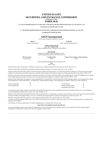 Thumbnail ASGN 10-K Annual Report 