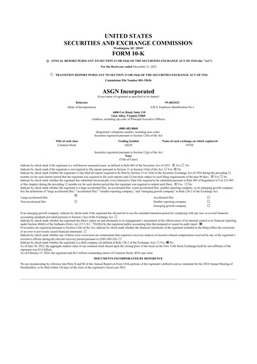 Thumbnail ASGN 10-K Annual Report 