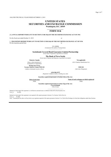 Thumbnail Scotiabank 10-K Annual Report 