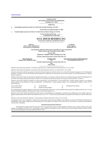 Thumbnail Full House Resorts
 10-K Annual Report 2020