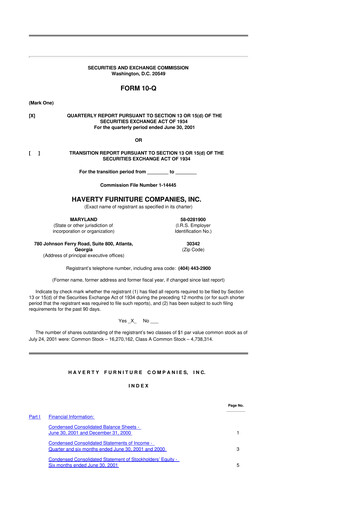 Thumbnail Havertys 10-Q Quarterly Report FY 