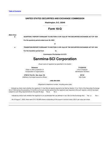 Vorschaubild Sanmina 10-Q Quartalsbericht  