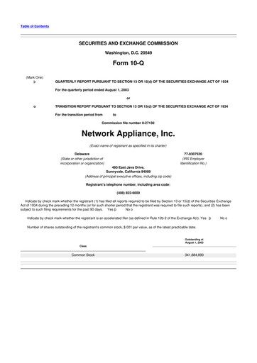 Thumbnail NetApp
 10-Q Quarterly Report FY 