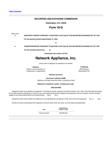 Thumbnail NetApp
 10-Q Quarterly Report FY 