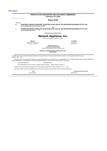 Thumbnail NetApp
 10-Q Quarterly Report FY 