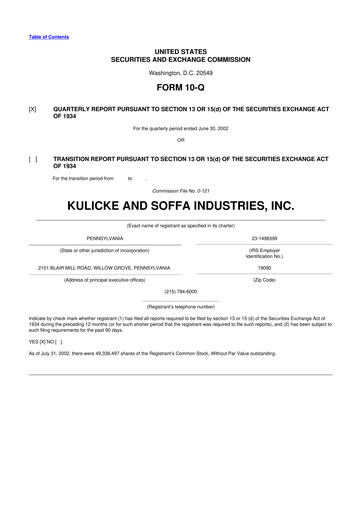Thumbnail Kulicke and Soffa Industries 10-Q Quarterly Report FY 