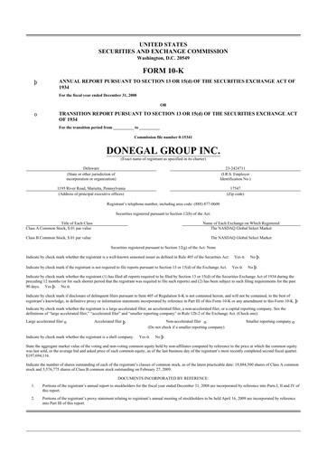 Thumbnail Donegal Group 10-K Annual Report 