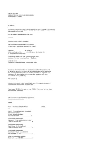 Thumbnail SM Energy
 10-Q Quarterly Report FY 