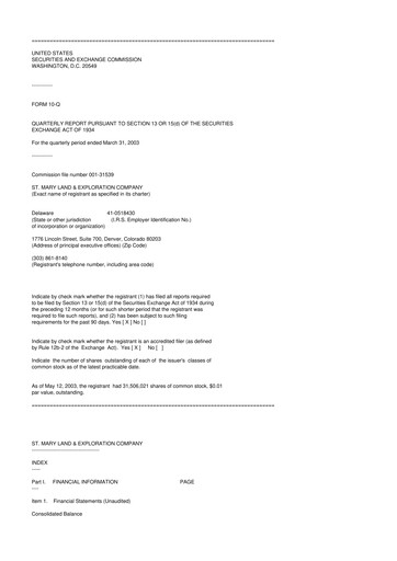 Thumbnail SM Energy
 10-Q Quarterly Report FY 