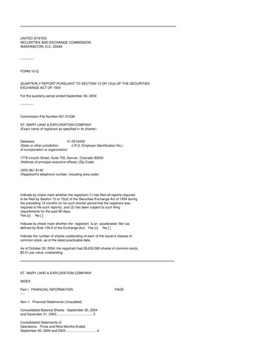 Thumbnail SM Energy
 10-Q Quarterly Report FY 