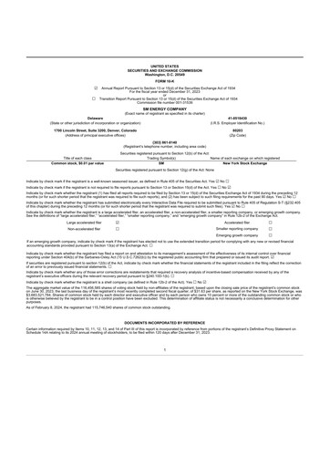 Thumbnail SM Energy
 10-K Annual Report 2023