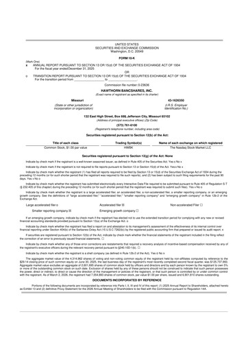 Thumbnail Hawthorn Bancshares 10-K Annual Report 2025