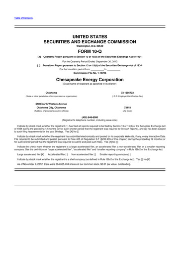 Thumbnail Expand Energy 10-Q Quarterly Report FY2012 