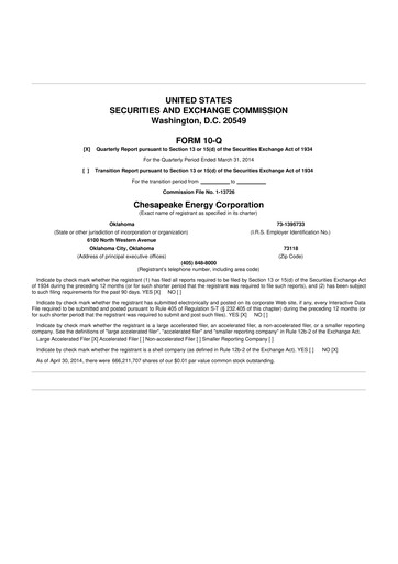 Thumbnail Expand Energy 10-Q Quarterly Report FY2014 