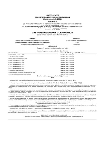 Thumbnail Expand Energy 10-K Annual Report 2017