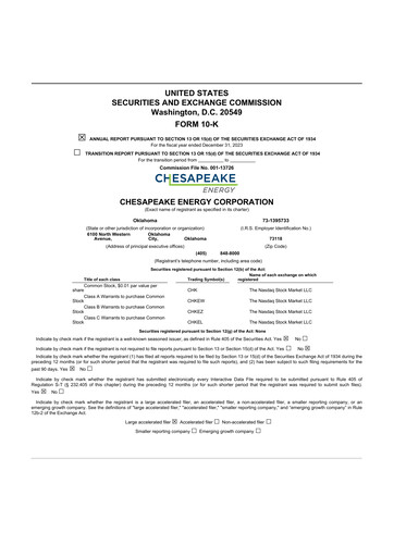 Thumbnail Expand Energy 10-K Annual Report 2023