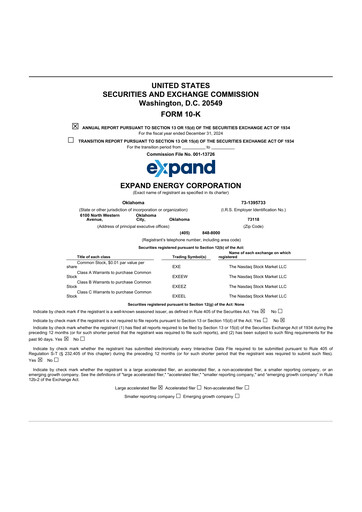 Thumbnail Expand Energy 10-K Annual Report 2024