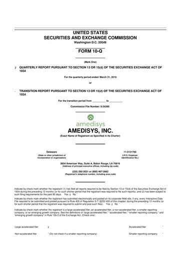 Thumbnail Amedisys 10-Q Quarterly Report FY 