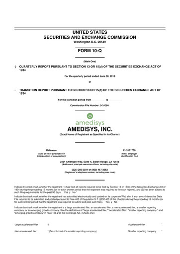 Thumbnail Amedisys 10-Q Quarterly Report FY 