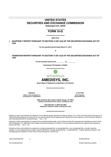 Thumbnail Amedisys 10-Q Quarterly Report FY 