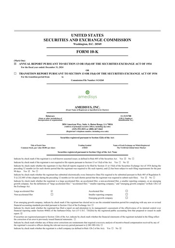 Thumbnail Amedisys 10-K Annual Report 2024