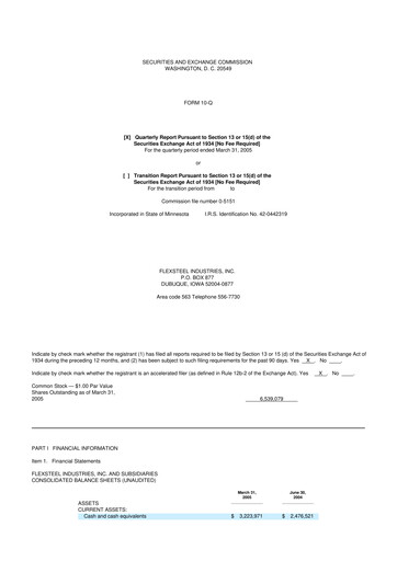 Thumbnail Flexsteel Industries 10-Q Quarterly Report FY 